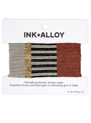 Ink & Alloy Angles Beaded Bracelet