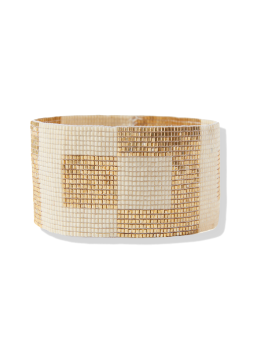 Ink & Alloy Square Gold Bracelet