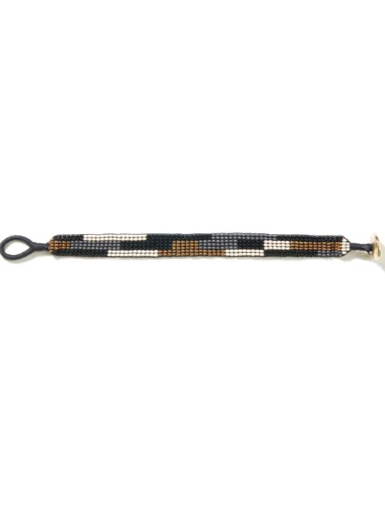Ink & Alloy Horizontal Striped Bracelet