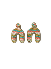 Ink & Alloy Rainbow Horizontal Earrings