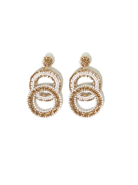 Ink & Alloy Gold Hoop Earrings