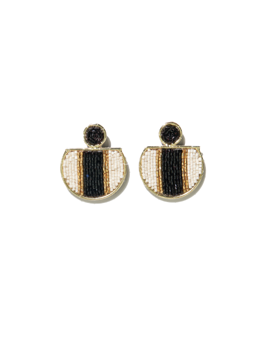 Ink & Alloy Naomi Striped Earrings