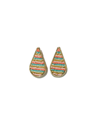 Ink & Alloy Zoe Horizontal Striped Earrings