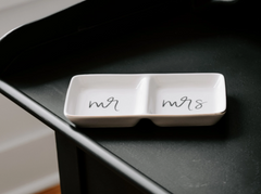 Mr & Mrs Wedding Dish