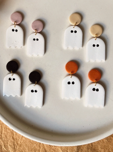 Ghost Clay Earrings