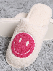 Pink Smiley Slippers