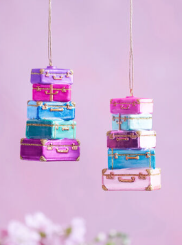Rainbow Suitcase Ornament