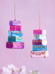 Rainbow Suitcase Ornament