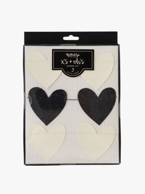 Glitter Heart Garland
