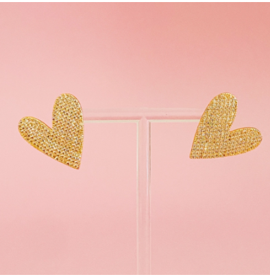 Heart Stud Earrings