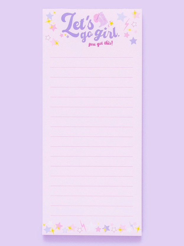 Lets Go Girls Notepad