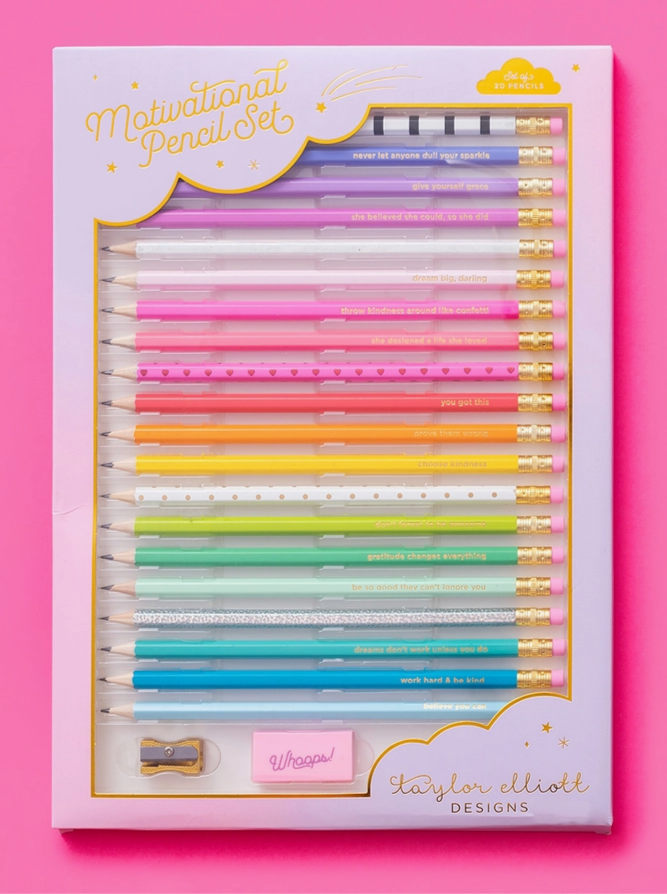 Motivational Pencil Set
