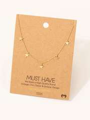 Gold Star Necklace