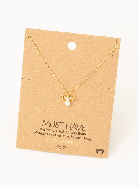 Gold Rhinestone Bee