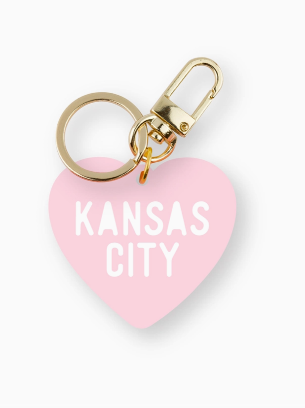 Kansas City Heart Keychain
