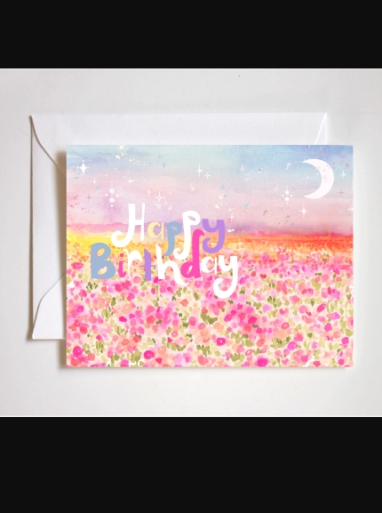 Flower Field Card