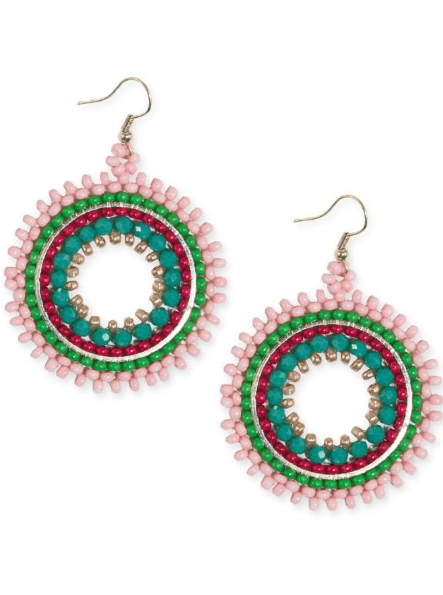 Ink & Alloy Circle Earrings