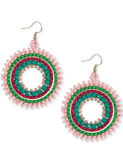 Ink & Alloy Circle Earrings