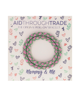 Purple/Green Mommy & Me Bracelets