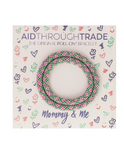 Purple/Green Mommy & Me Bracelets