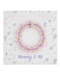 Lavender Floral Mommy & Me Bracelets