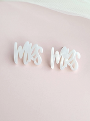 Mrs Stud Earrings