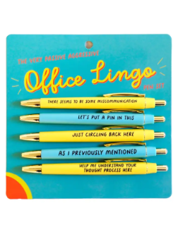 Office Lingo Pen Set