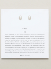 Grit Pearl Studs