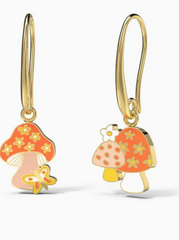 Mushroom Butterfly Earrings