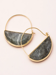 Hoop Prism Labradorite Earring