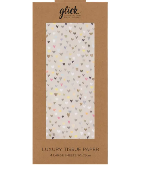 Mini Heart Tissue Paper