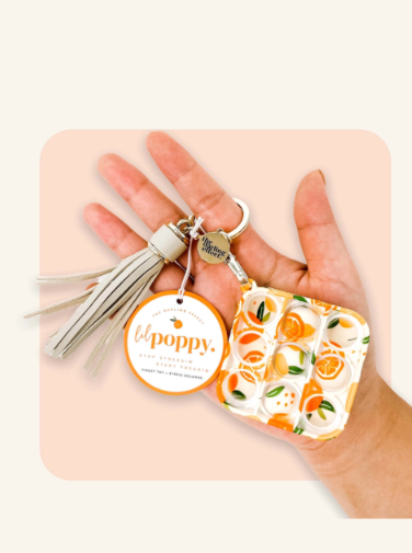 Lil Poppy Oranges Keychain