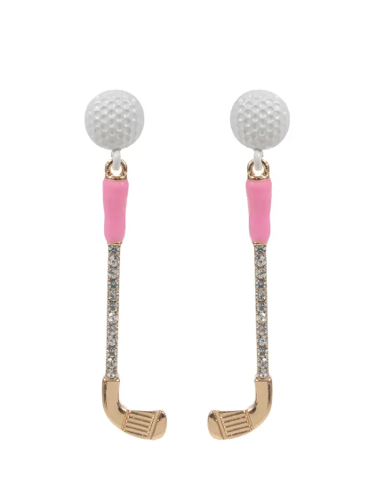 Golf Ball Sparkle Earrings