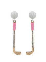Golf Ball Sparkle Earrings