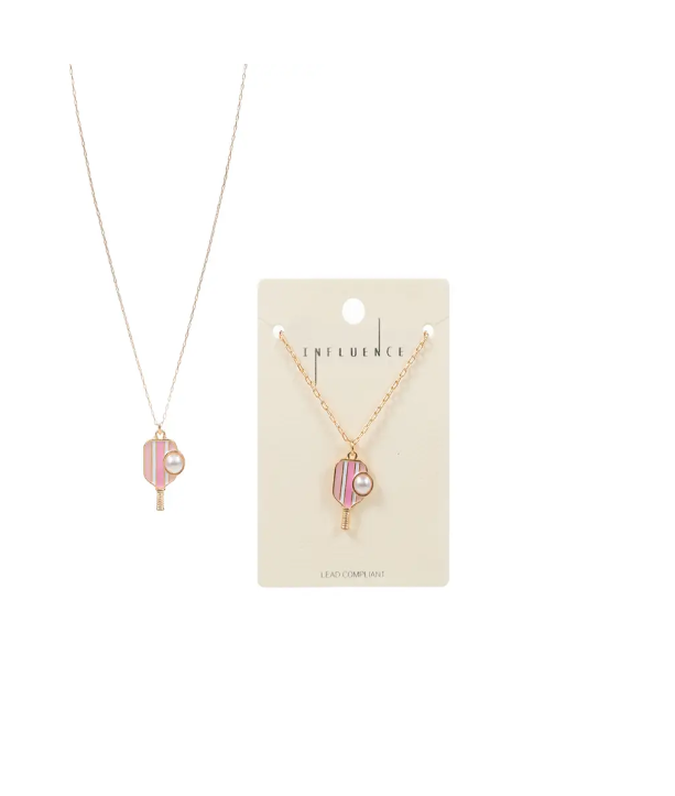 Pickleball Pendent Necklace