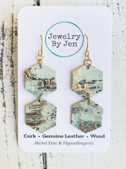 Hexagon Wildwood Earrings