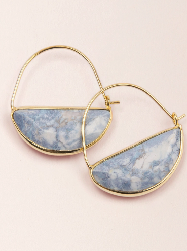 Hoop Prism Blue Earrings