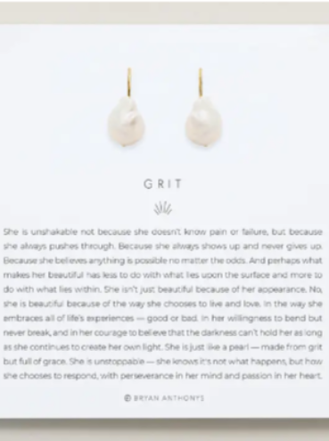 Grit Drop Earring