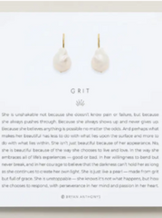 Grit Drop Earring