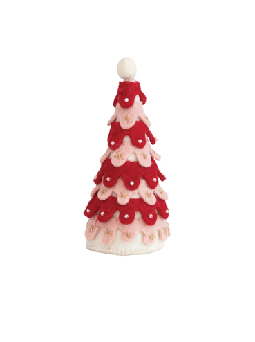 Pink Wool Felt Tree