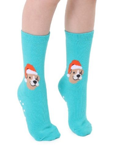 Holiday Puppy Kids Socks