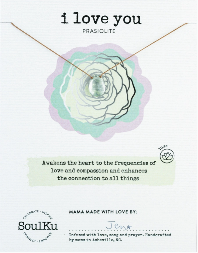 Love You Prasiolite Necklace