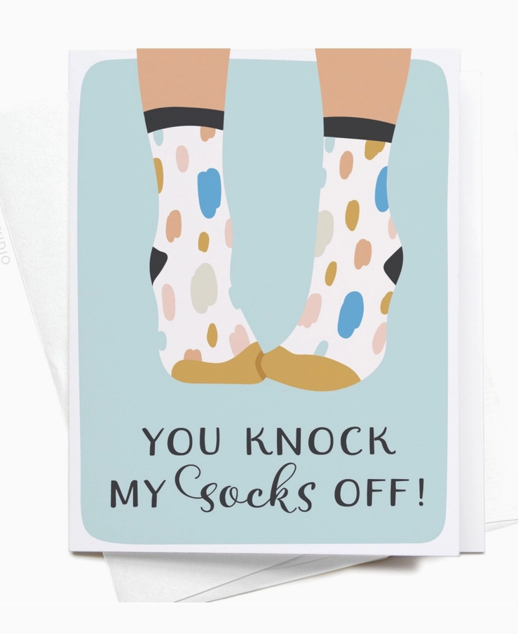 Knock My Socks Greeting Card