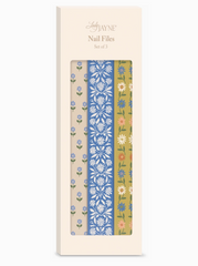 Mustard Cream Floral Nail File Set
