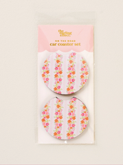 Pink Petal Car Coaster