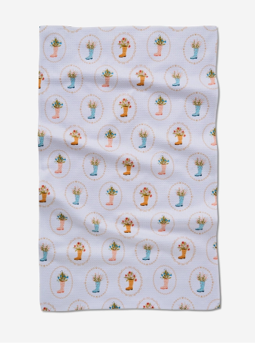 Rainboots Tea Towel