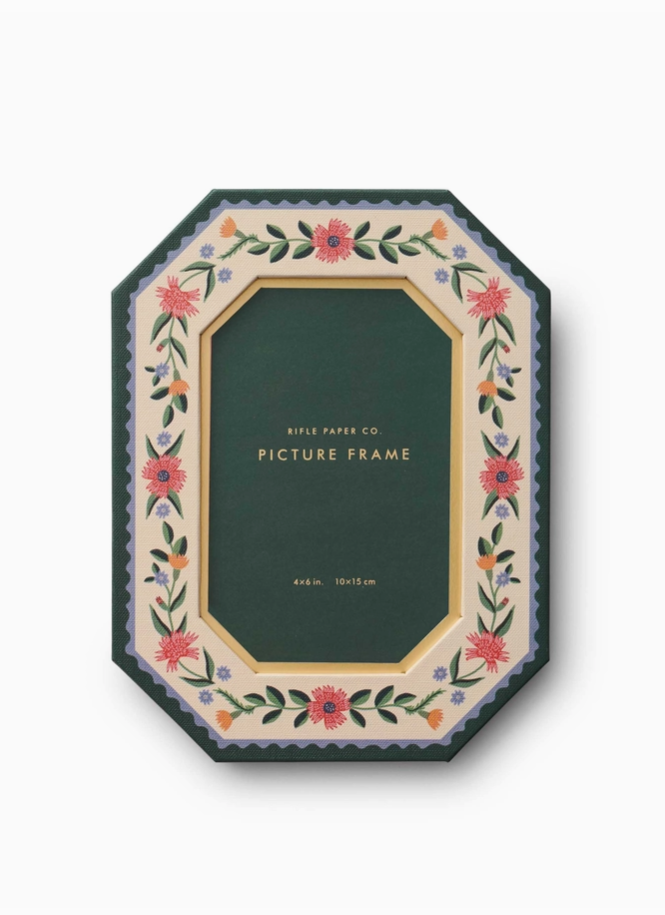 Paper Wrapped Floral Frame
