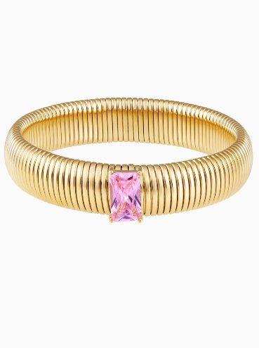 Pink Embellished Bracelet