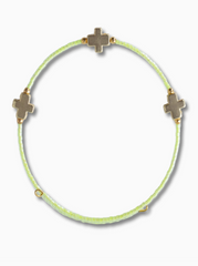 Lime Cross Bangle
