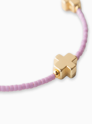 Lavender Cross Bangle